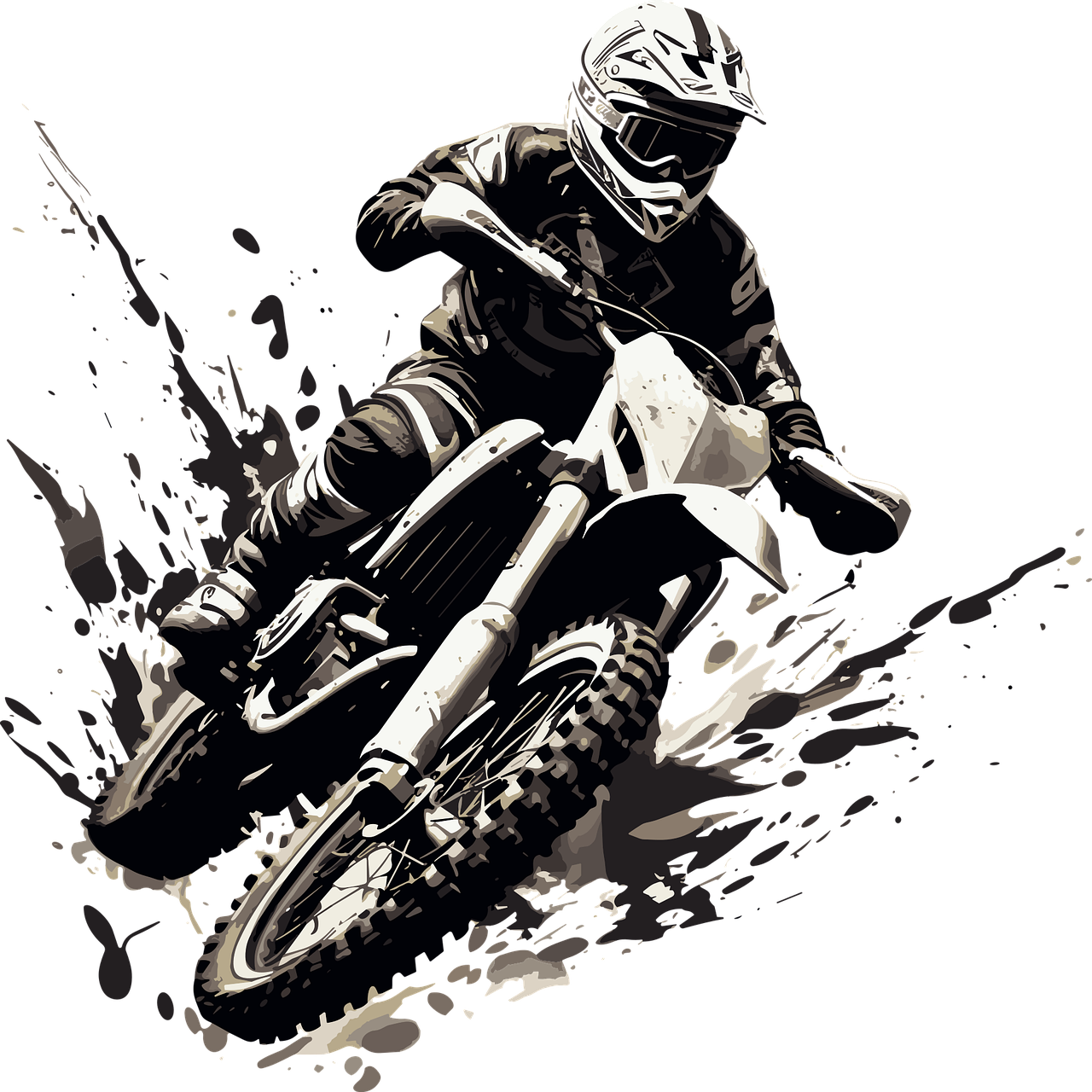 Motocross, Biker, Rennen, Dirtbike, Extremsport, Action, Offroad, Wettbewerb, Adrenalin, 